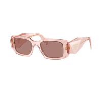 Prada Woman Sunglass PR 17WS - Frame color: Transparent Peach, Lens color: Light Brown