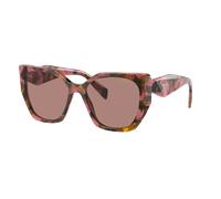 Prada Woman Sunglass PR 19ZS - Frame color: Tortoise Cognac Begonia, Lens color: Light Brown