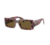 Prada Woman Sunglass PR A07S - Frame color: Mahogany, Lens color: Dark Brown