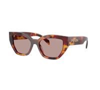 Prada Woman Sunglass PR A09S - Frame color: Poppy Tortoise, Lens color: Light Purple Brown