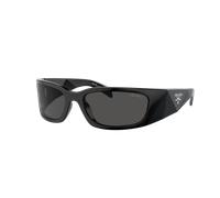 Prada Woman Sunglass PR A14S - Frame color: Black, Lens color: Dark Grey