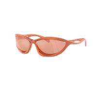 Prada Woman Sunglass PR A23S - Frame color: Metallized Orange, Lens color: Orange Mirror Red