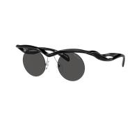 Prada Woman Sunglass PR A24S - Frame color: Black, Lens color: Dark Grey