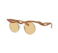 Prada Woman Sunglass PR A24S - Frame color: Opal Cognac, Lens color: Light Yellow