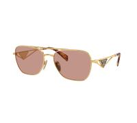 Prada Woman Sunglass PR A50S - Frame color: Gold, Lens color: Dark Violet