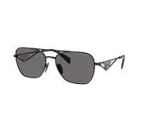 Prada Woman Sunglass PR A50S - Frame color: Metal Black, Lens color: Dark Grey Polarized