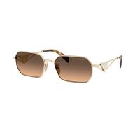 Prada Woman Sunglass PR A51S - Frame color: Pale Gold, Lens color: Brown Gradient Grey