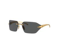 Prada Woman Sunglass PR A56S - Frame color: Satin Yellow Gold, Lens color: Dark Grey