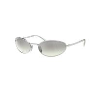Prada Woman Sunglass PR A59S - Frame color: Silver, Lens color: Light Green Silver Gradient