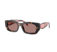 Prada Woman Sunglass PR B05S - Frame color: Mauve Tortoise, Lens color: Light Brown