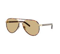 Prada Woman Sunglass PR B57S - Frame color: Pale Gold, Lens color: Yellow