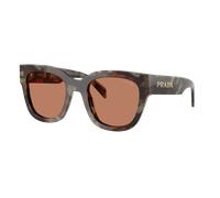 Prada Woman Sunglass PR C04S - Frame color: Woods Tortoise, Lens color: Brown