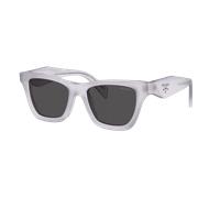 Prada Woman Sunglass PR C07S - Frame color: Frosted Ice, Lens color: Dark Grey