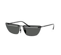 Prada Woman Sunglass PR C52S - Frame color: Black/White, Lens color: Dark Grey