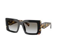 Prada Woman Sunglass PR D01S - Frame color: Black/Medium Tortoise, Lens color: Grey Gradient