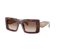 Prada Woman Sunglass PR D01S - Frame color: Caramel Tortoise, Lens color: Brown Gradient
