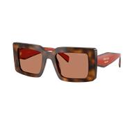 Prada Woman Sunglass PR D01S - Frame color: Juniper Tortoise/Cotto, Lens color: Brown