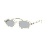 Prada Woman Sunglass PR D06S - Frame color: Transparent Champagne, Lens color: Light Grey