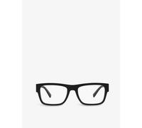 Prada Womens Black Pr 15yv Acetate Square-frame Glasses 5.2cm