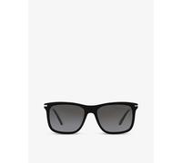 Prada Womens Black Pr 18ws Square-frame Acetate Sunglasses 53mm