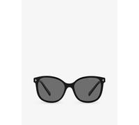 Prada Womens Black Pr 22zs Square-frame Acetate Sunglasses 1.7cm