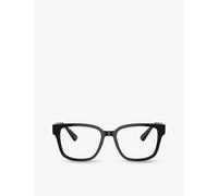 Prada Womens Black Pr A09v Pillow-frame Acetate Glasses
