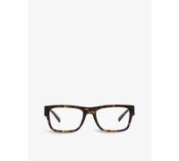 Prada Womens Brown Pr 15yv Acetate Square-frame Glasses 5.2cm