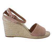 Prada Womens Platform Wedge Espadrille Sandals - Rose Gold Suede - Size EU 40