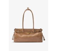 Prada Womens Prada Brand-Plaque Medium Leather Shoulder Bag Powder 1 Size