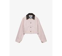 Prada Womens Prada Canvas Blouson Jacket Pink 2