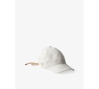 Prada Womens Prada Lace-Up Satin and Cotton Baseball Cap White M