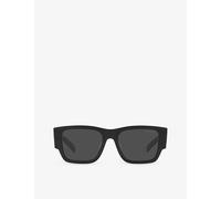 Prada Womens Prada Pr 10Zs Square-Frame Acetate Sunglasses Black