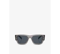 Prada Womens Prada Pr 10Zs Square-Frame Acetate Sunglasses Grey