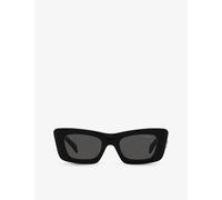 Prada Womens Prada Pr 13Zs Cat-Eye Acetate Sunglasses Black