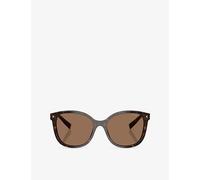 Prada Womens Prada Pr 22Zs Square-Frame Acetate Sunglasses Brown