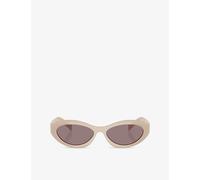 Prada Womens Prada Pr 26Zs Irregular-Frame Acetate Sunglasses Pink