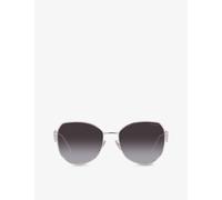 Prada Womens Prada Pr 57Ys Aviator Steel and Polyamide Sunglasses Silver