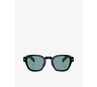 Prada Womens Prada Pr A16S Phantos-Frame Acetate Sunglasses Black