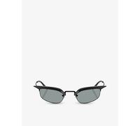 Prada Womens Prada Pr B50S Rectangle-Frame Metal Sunglasses Black