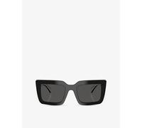 Prada Womens Prada Pr D01S Square-Frame Acetate Sunglasses Black