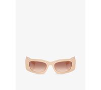 Prada Womens Prada Pr D03Sd Rectangle-Frame Acetate Sunglasses Pink
