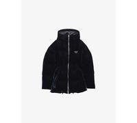 Prada Womens Prada Velvet Down Jacket Blue 8