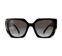 Prada Woman PR 15WS 3890A7 Sunglasses Acetate Black Grey Squared Normal Shaded
