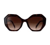 Prada Woman PR 16WS 2AU6S1 Sunglasses Acetate Turtle Brown Geometric Normal Shaded