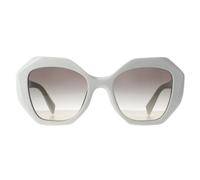 Prada Woman PR 16WS 142130 Sunglasses Acetate White Grey Geometric Normal Shaded