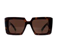 Prada Woman PR 23YS 2AU06B Sunglasses Acetate Turtle Brown Squared Normal