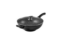 Pradel Excellence 52885M Imitation Stone Wok with Glass Lid, 32 cm
