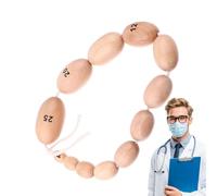 Prader Prader Orchidometer | Wooden Beaded Sizing Assessment Tool | Wooden