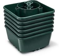 PRADICHI 6-Pack Tomato & Vegetable Grow Bag Watering Pots - Innovative Root-Zone Hydration System - Reusable Plastic Growbag Planters for Tomatoes, Peppers & Herbs - Greenhouse & Outdoor Garden Pots -