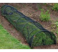 PRADICHI Cloche Net Grow Tunnel Plant Cover - Black Garden Netting for Lasting Protection Against Birds, Deer & Pests (Pack of 1)